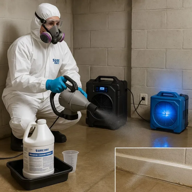 Sanitization and Odor Removal process in West Barnstable, MA